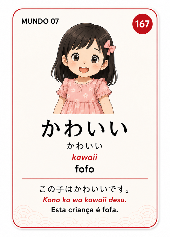 Card Mundo 07: かわいい (kawaii) - fofo
